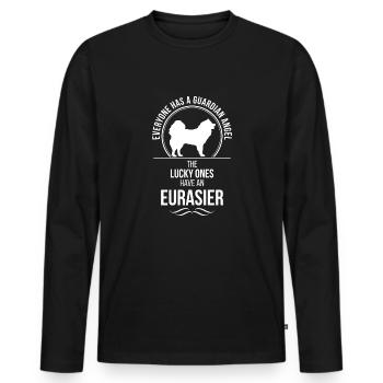 EURASIER Guardian Angel Chiens Sort Wilsigns - T-shirt manches longues Premium bio Homme - noir - Devant - Nico (187cm)