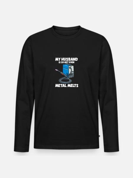 Even Metal Melts - Männer Premium Bio Langarmshirt - Schwarz