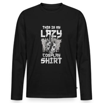 Cosplay Manga Passion - T-shirt manches longues Premium bio Homme - noir - Devant - Nico (187cm)