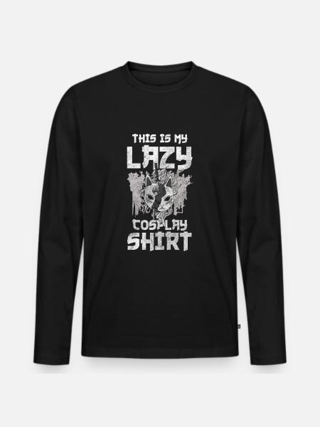 Cosplay Manga Passion - Men's Premium Organic Long Sleeve Shirt - black