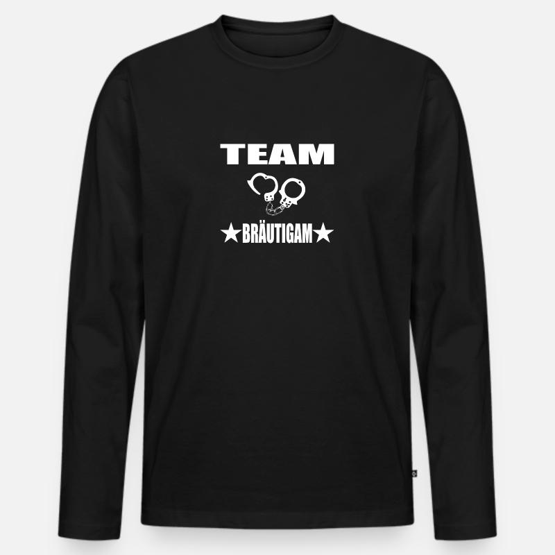 Junggesellenabschied - Männer Premium Bio Langarmshirt - Schwarz