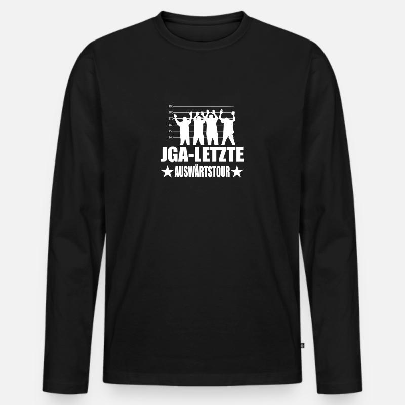 Junggesellenabschied - Männer Premium Bio Langarmshirt - Schwarz