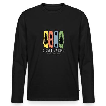 Kayak Kayak Canoë canoéistes - T-shirt manches longues Premium bio Homme - noir - Devant - Nico (187cm)