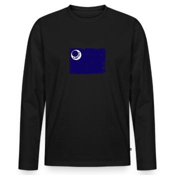 Moultrie Flag Liberty American History Patriot - Men's Premium Organic Long Sleeve Shirt - black - Front - Nico (187cm)
