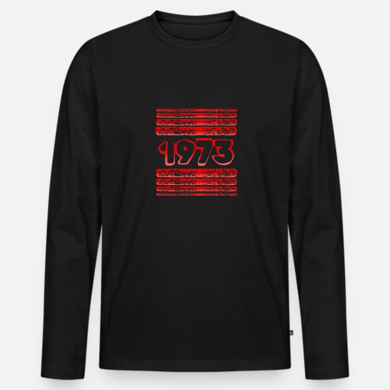 in 1973 - Männer Premium Bio Langarmshirt - Schwarz