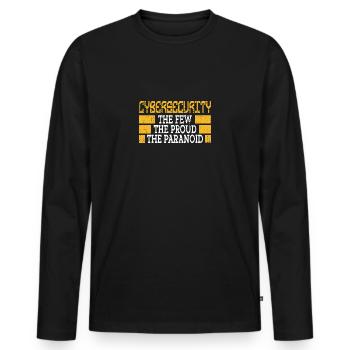 Sniff Networks Not Drugs Funny Cybersecurity - Men's Premium Organic Long Sleeve Shirt - black - Front - Nico (187cm)