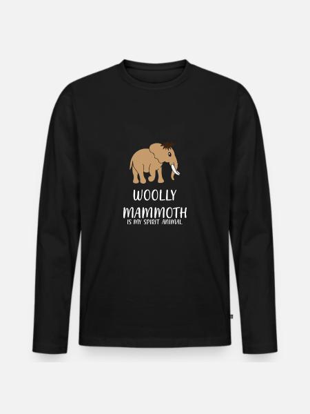Mammoth - Men's Premium Organic Long Sleeve Shirt - black