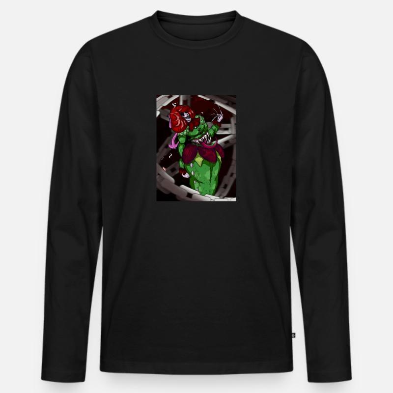 Der Sekretär - Männer Premium Bio Langarmshirt - Schwarz