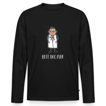Best Doc Ever - Docteur - Meilleur Docteur Ever - T-shirt manches longues Premium bio Homme - noir - Devant - Nico (187cm)
