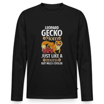 Reptile Tropical Terrarium Sweet - Men's Premium Organic Long Sleeve Shirt - black - Front - Nico (187cm)