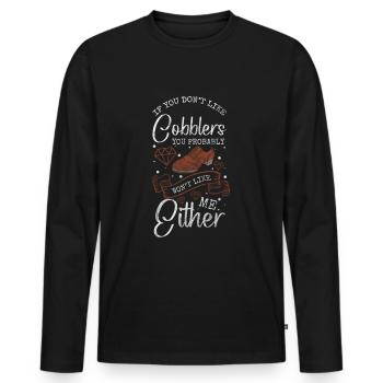 Schuhmacher Arbeit Stiefel - Männer Premium Bio Langarmshirt - Schwarz - Vorne - Nico (187cm)