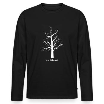 hiking adventure hiking time black forest trekking - Men's Premium Organic Long Sleeve Shirt - black - Front - Nico (187cm)