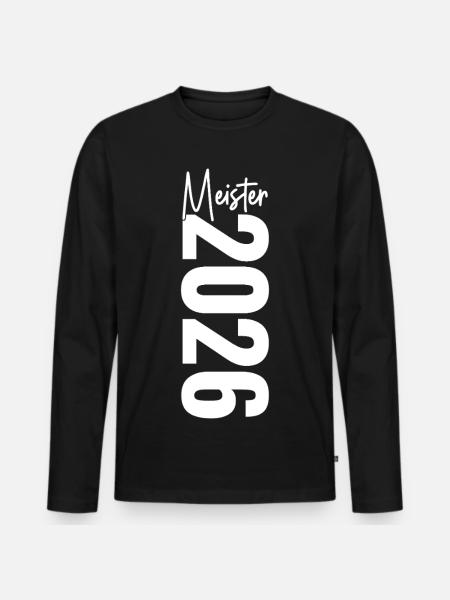 Champion 2026 - Men's Premium Organic Long Sleeve Shirt - black