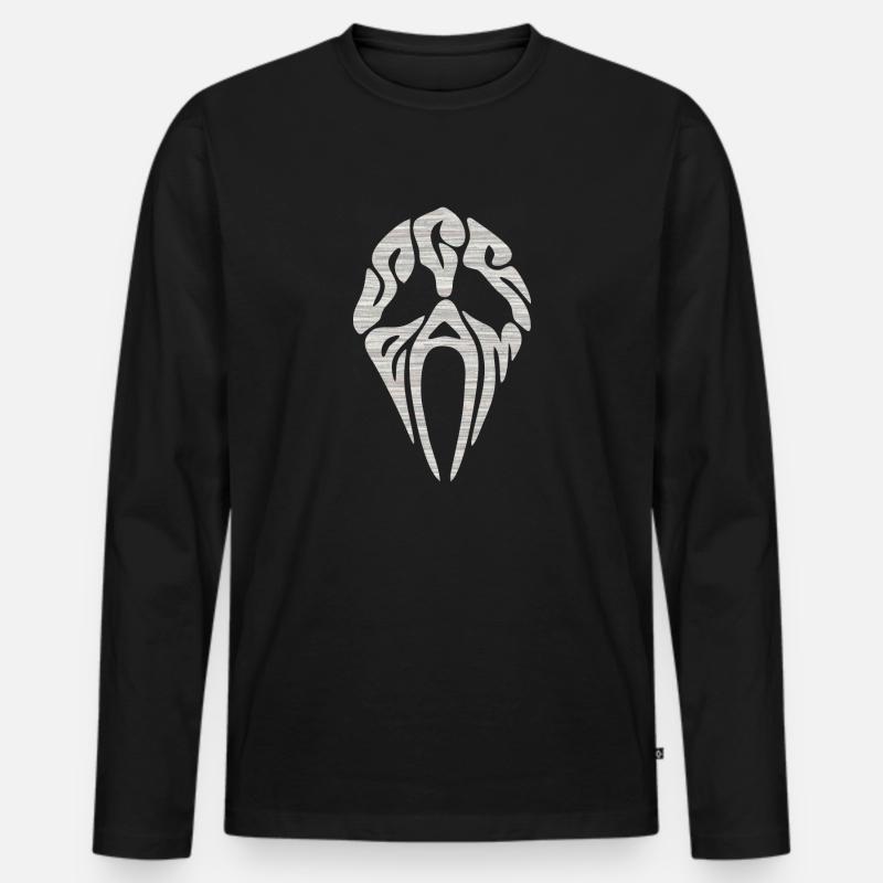 Scream - Männer Premium Bio Langarmshirt - Schwarz