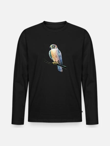 Birdie - Men's Premium Organic Long Sleeve Shirt - black