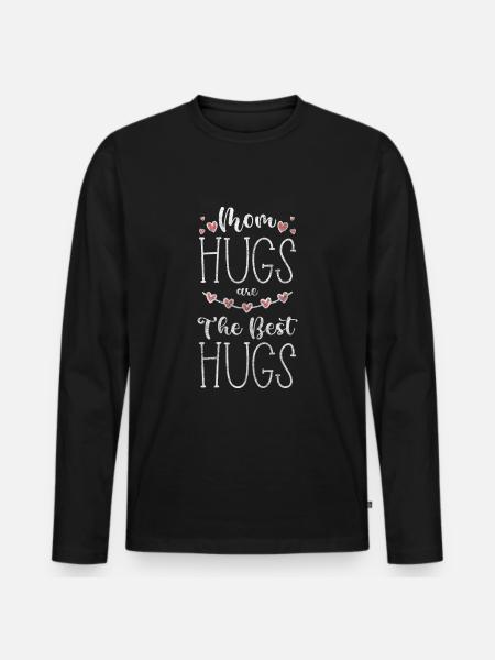 Dear Partners Cuddly Cute - Men's Premium Organic Long Sleeve Shirt - black