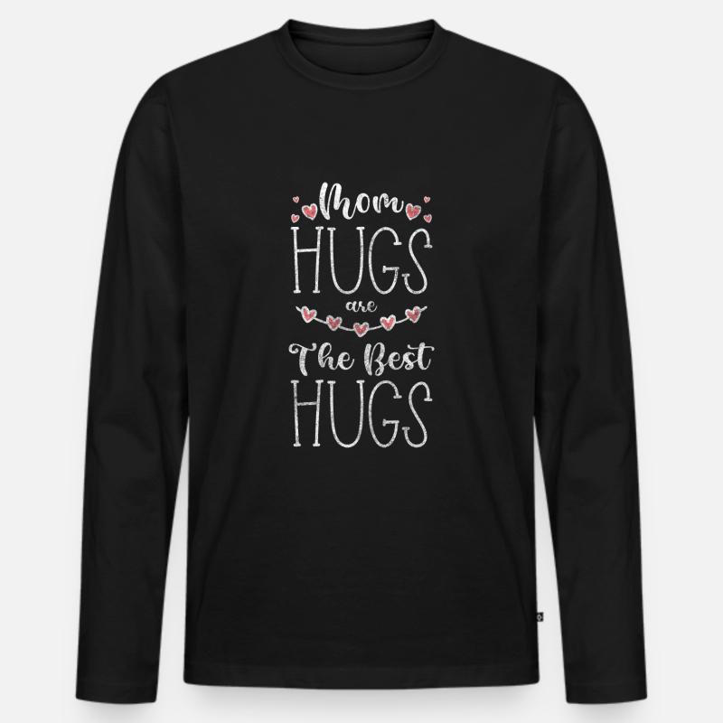 Liebe Partner Kuschelig Süß - Männer Premium Bio Langarmshirt - Schwarz