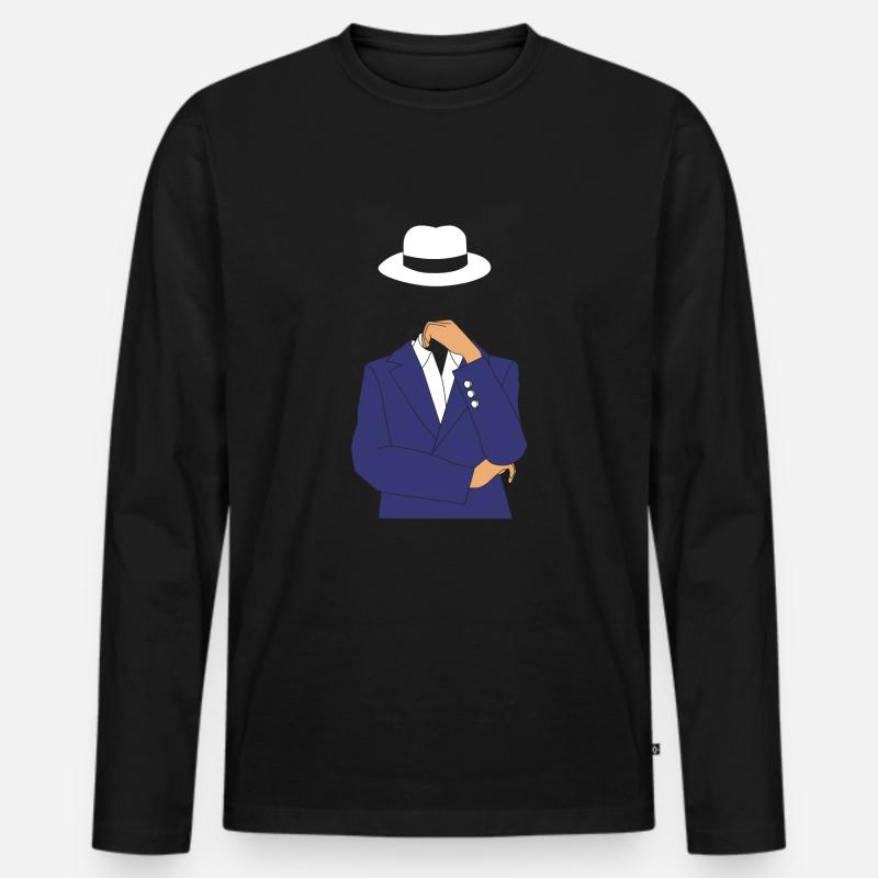 Cybersecurity Cyber Programmierer Hacker - Männer Premium Bio Langarmshirt - Schwarz