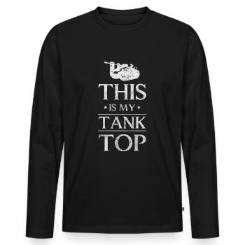 Main Battle Tanks Battle Armor - Men's Premium Organic Long Sleeve Shirt - black - Front - Nico (187cm)