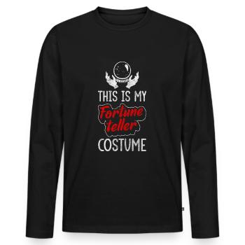 Signe Futur Psychique - T-shirt manches longues Premium bio Homme - noir - Devant - Nico (187cm)