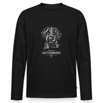 Lagotto Romagnolo Dad Dog Dog Wilsigns - Men's Premium Organic Long Sleeve Shirt - black - Front - Nico (187cm)