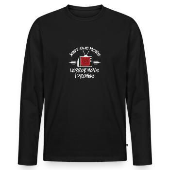 Horrorfilme Horror - Männer Premium Bio Langarmshirt - Schwarz - Vorne - Nico (187cm)