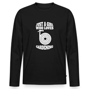 Cadeau de jardin de verger de jardinier de jardinier amateur - T-shirt manches longues Premium bio Homme - noir - Devant - Nico (187cm)