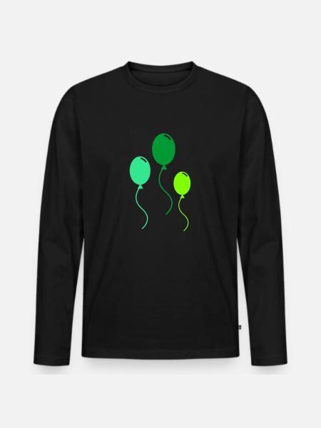 ballons - T-shirt manches longues Premium bio Homme - noir
