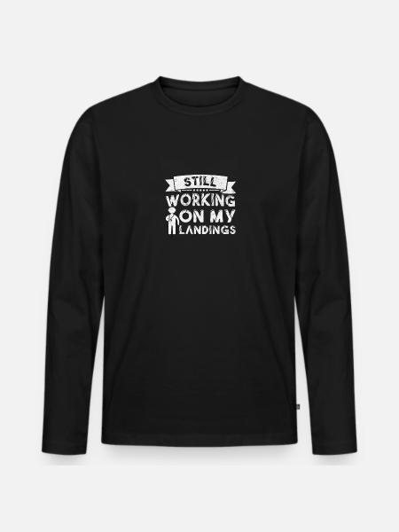 Broken Arm Leg Recovery Fracture - Men's Premium Organic Long Sleeve Shirt - black