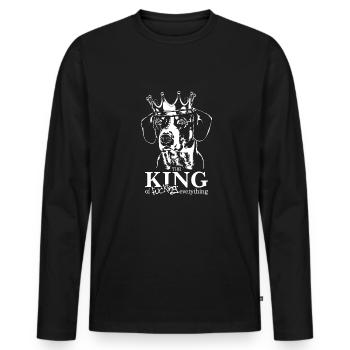 Entlebucher Mountain Dog King of everything Dogs - T-shirt manches longues Premium bio Homme - noir - Devant - Nico (187cm)