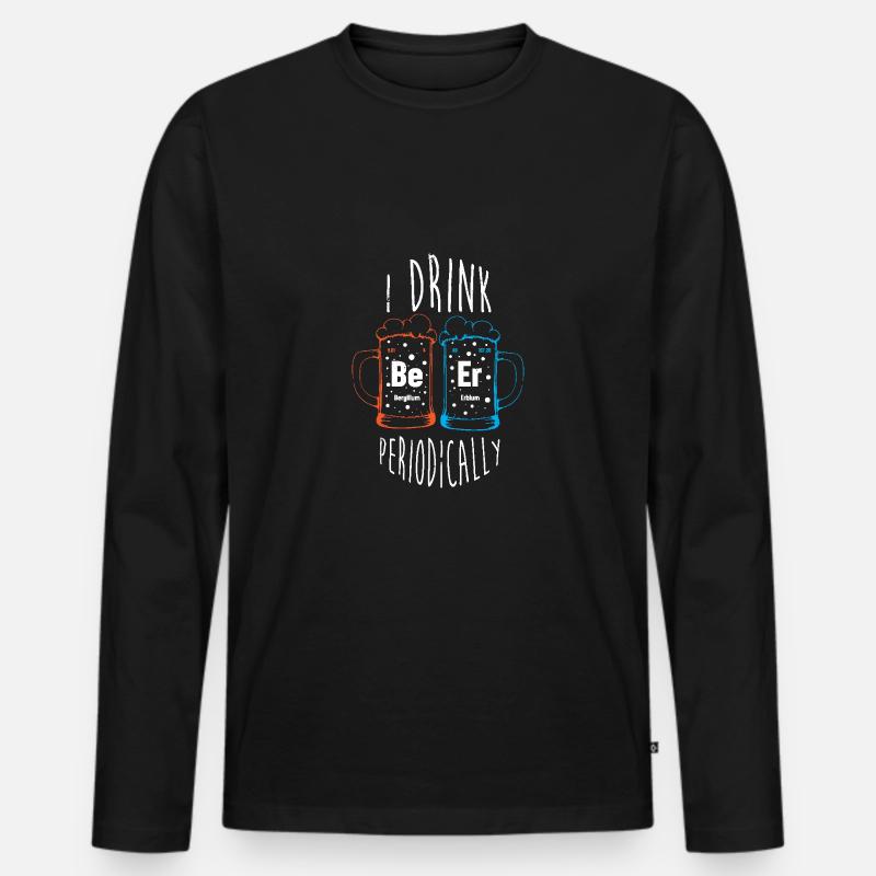 Periodensystem - Männer Premium Bio Langarmshirt - Schwarz