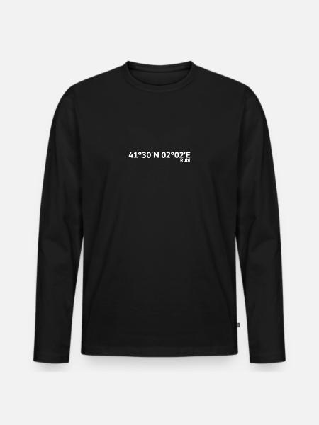 Rubí Coordinates - Men's Premium Organic Long Sleeve Shirt - black