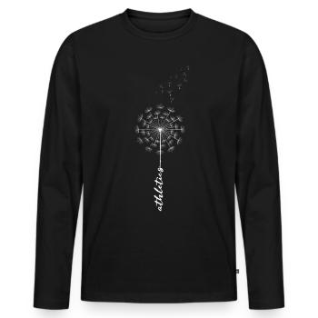 Athlétisme Coureur d’athlétisme Ultrarun Sport - T-shirt manches longues Premium bio Homme - noir - Devant - Nico (187cm)