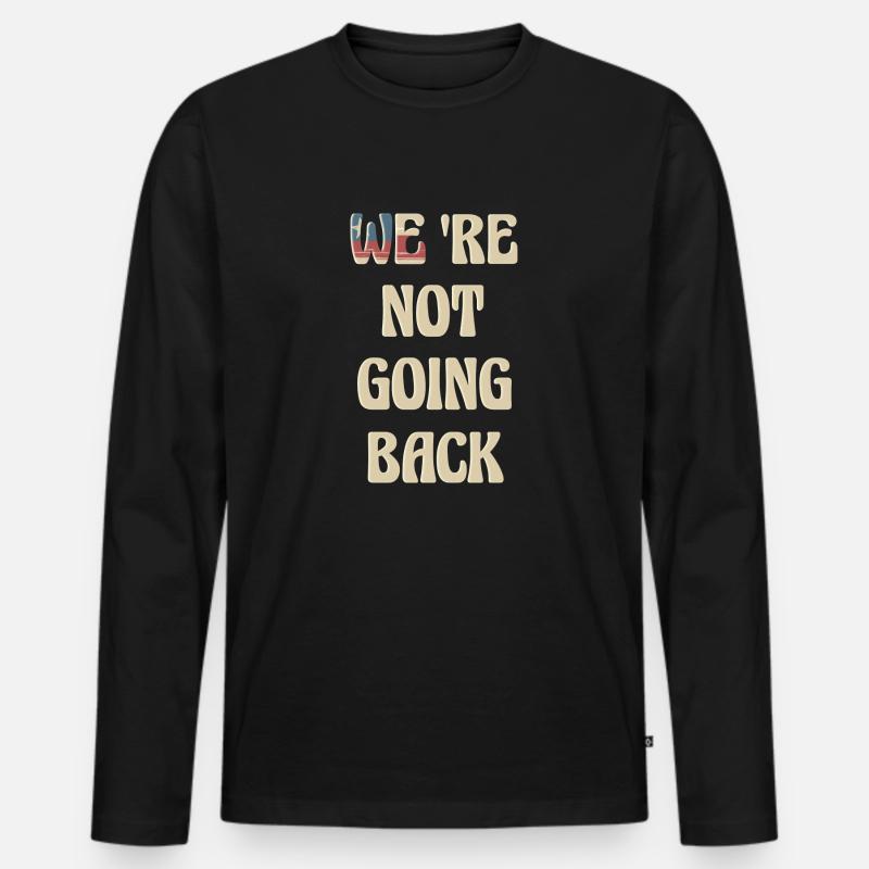 Kamala Walz - Männer Premium Bio Langarmshirt - Schwarz