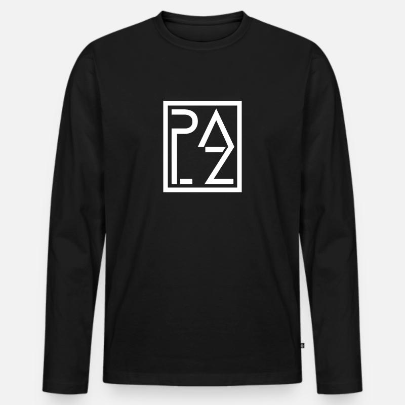 Palz Winegod - Männer Premium Bio Langarmshirt - Schwarz