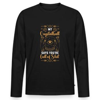 Psychic Destiny Planet Hobby - Men's Premium Organic Long Sleeve Shirt - black - Front - Nico (187cm)