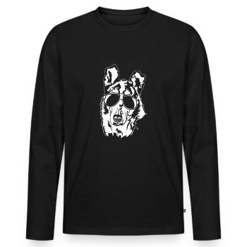 Shorthair Collie Lunettes de soleil Chien Chien Wilsigns - T-shirt manches longues Premium bio Homme - noir - Devant - Nico (187cm)