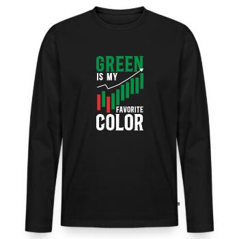 Trading Krypto Aktienmarkt Investor Day Trader - Männer Premium Bio Langarmshirt - Schwarz - Vorne - Nico (187cm)