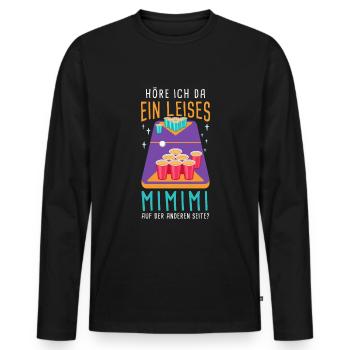 Bierpong Trinkspiel Alkohol Bier Studenten Party - Männer Premium Bio Langarmshirt - Schwarz - Vorne - Nico (187cm)