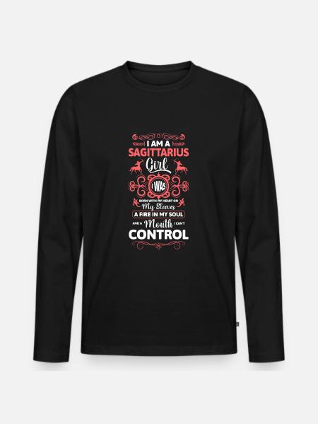 Horoscope Mois d’anniversaire - T-shirt manches longues Premium bio Homme - noir