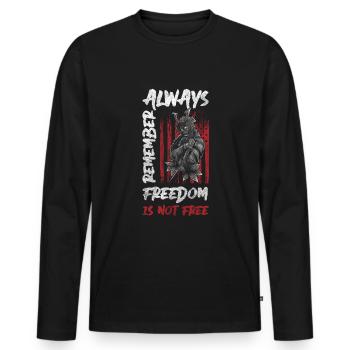 Sabre nordique guerrier épée - T-shirt manches longues Premium bio Homme - noir - Devant - Nico (187cm)