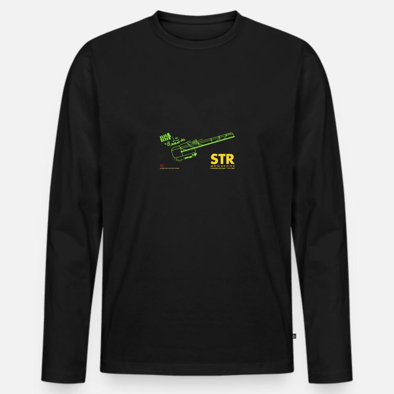 STR stuttgart gg - Männer Premium Bio Langarmshirt - Schwarz