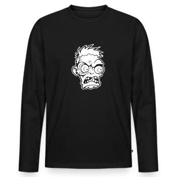 Zombie Undead Halloween Horror - Men's Premium Organic Long Sleeve Shirt - black - Front - Nico (187cm)