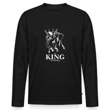 CANE CORSO King Dog Dog Dog Wilsigns - Men's Premium Organic Long Sleeve Shirt - black - Front - Nico (187cm)