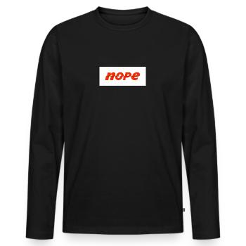 Non - T-shirt manches longues Premium bio Homme - noir - Devant - Nico (187cm)