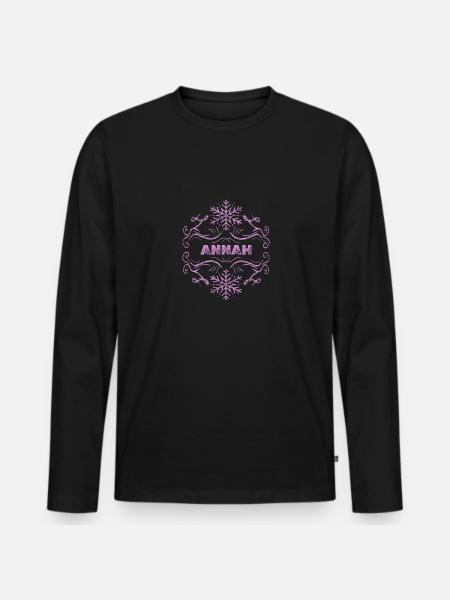Ehefrau Annah - Männer Premium Bio Langarmshirt - Schwarz