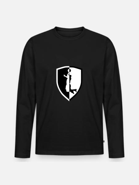 Basketball - slam dunk - Men's Premium Organic Long Sleeve Shirt - black