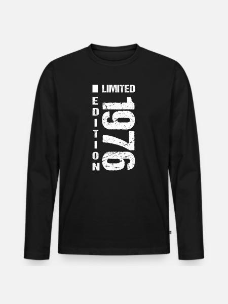 50e anniversaire 1975 Édition limitée - T-shirt manches longues Premium bio Homme - noir