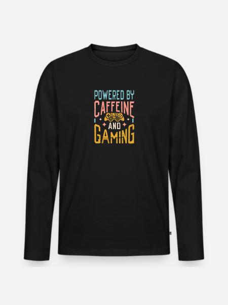 Gaming Design - Men's Premium Organic Long Sleeve Shirt - black