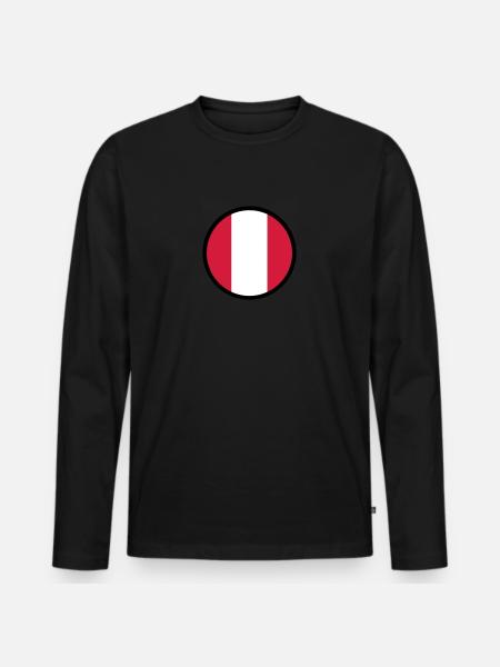 Under The Sign Of Peru - Men's Premium Organic Long Sleeve Shirt - black